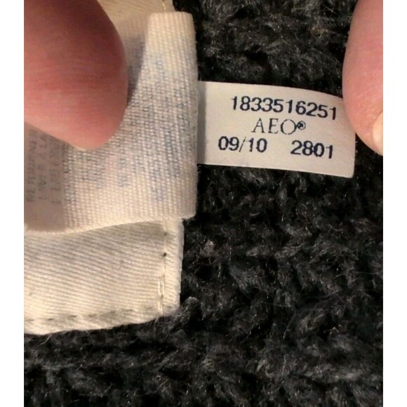 Aerie Sweater Women's Size Small Petite Black Cardigan Knit Button Up Wool Blend - Picture 6 of 10